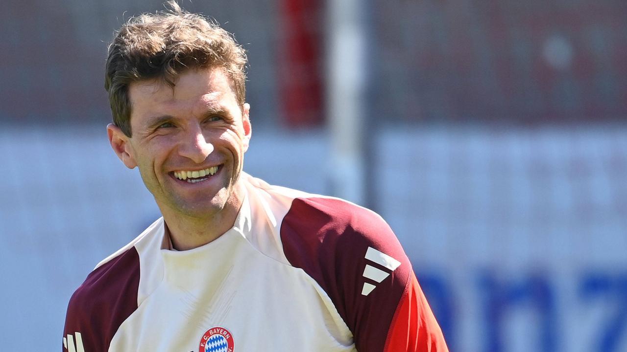 Thomas Müller in Aktion, Spekulationen über Wechsel zu Juventus Turin