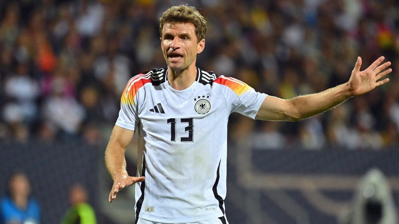 Thomas Müller jubelt nach einem Tor während der Fußball-Weltmeisterschaft 2014 in Brasilien, ein Symbol für den deutschen Erfolg