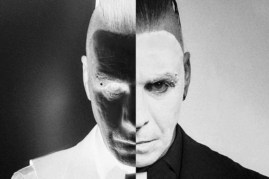 Till Lindemann, Porträt des Sängers und Dichters, mit nachdenklichem Blick