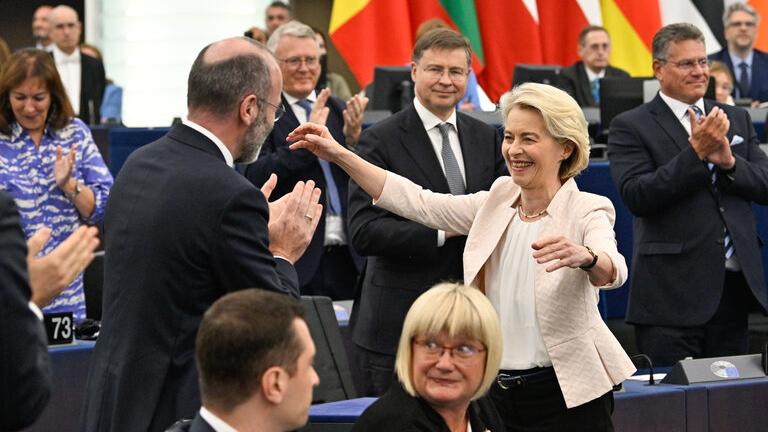Ursula von der Leyen im Amt der Präsidentin der Europäischen Kommission, mit Fokus auf europäische Integration und grüne Politik