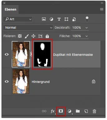 Verfeinerung der Maskenkanten für präzise Hautauswahl