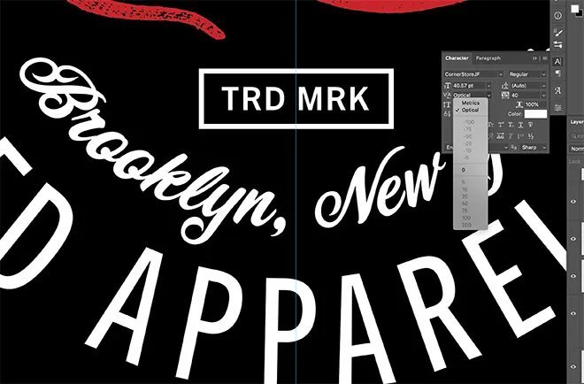 Verwenden einer Skriptschrift für Logo-Elemente