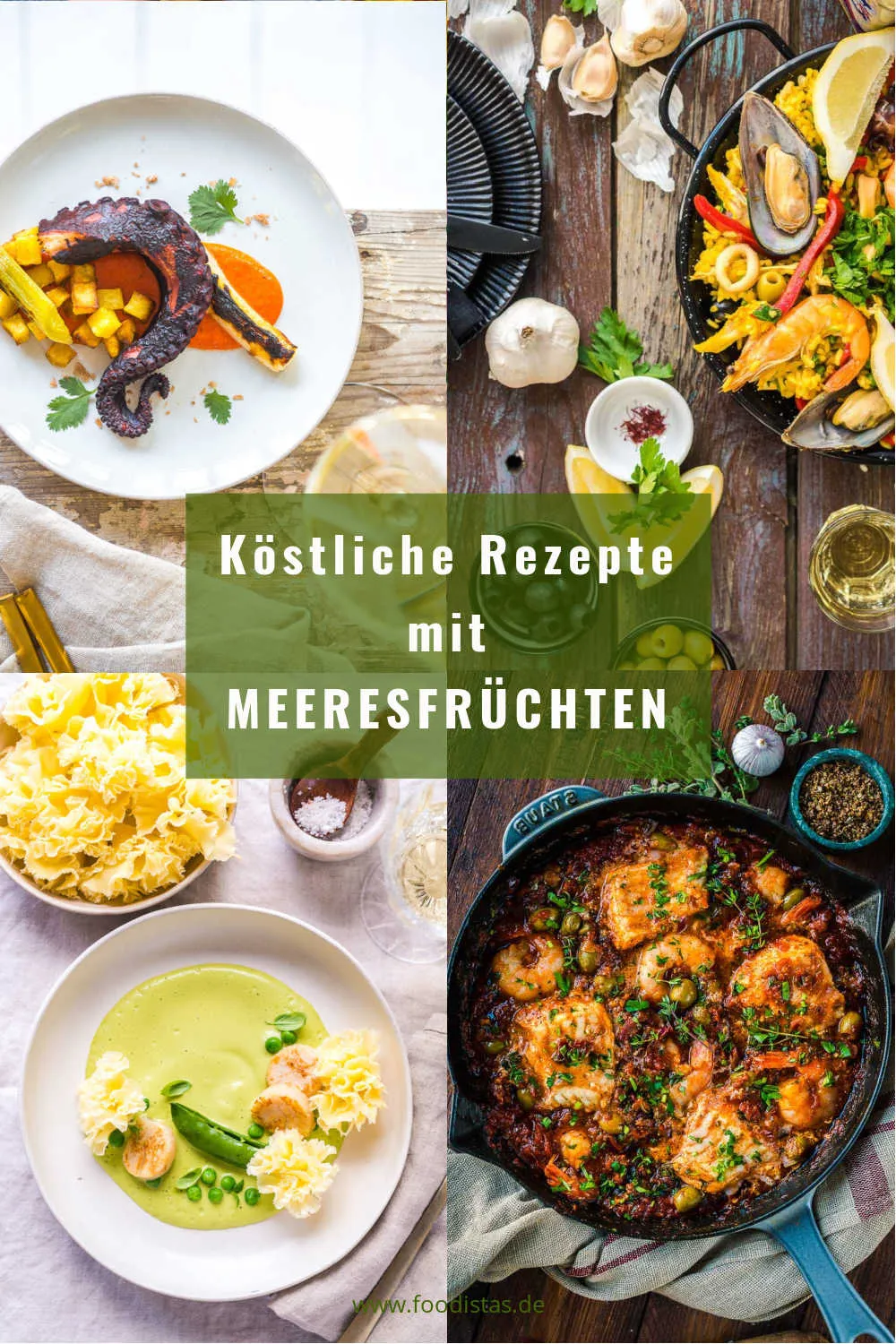 Vielfältige Meeresfrüchtegerichte