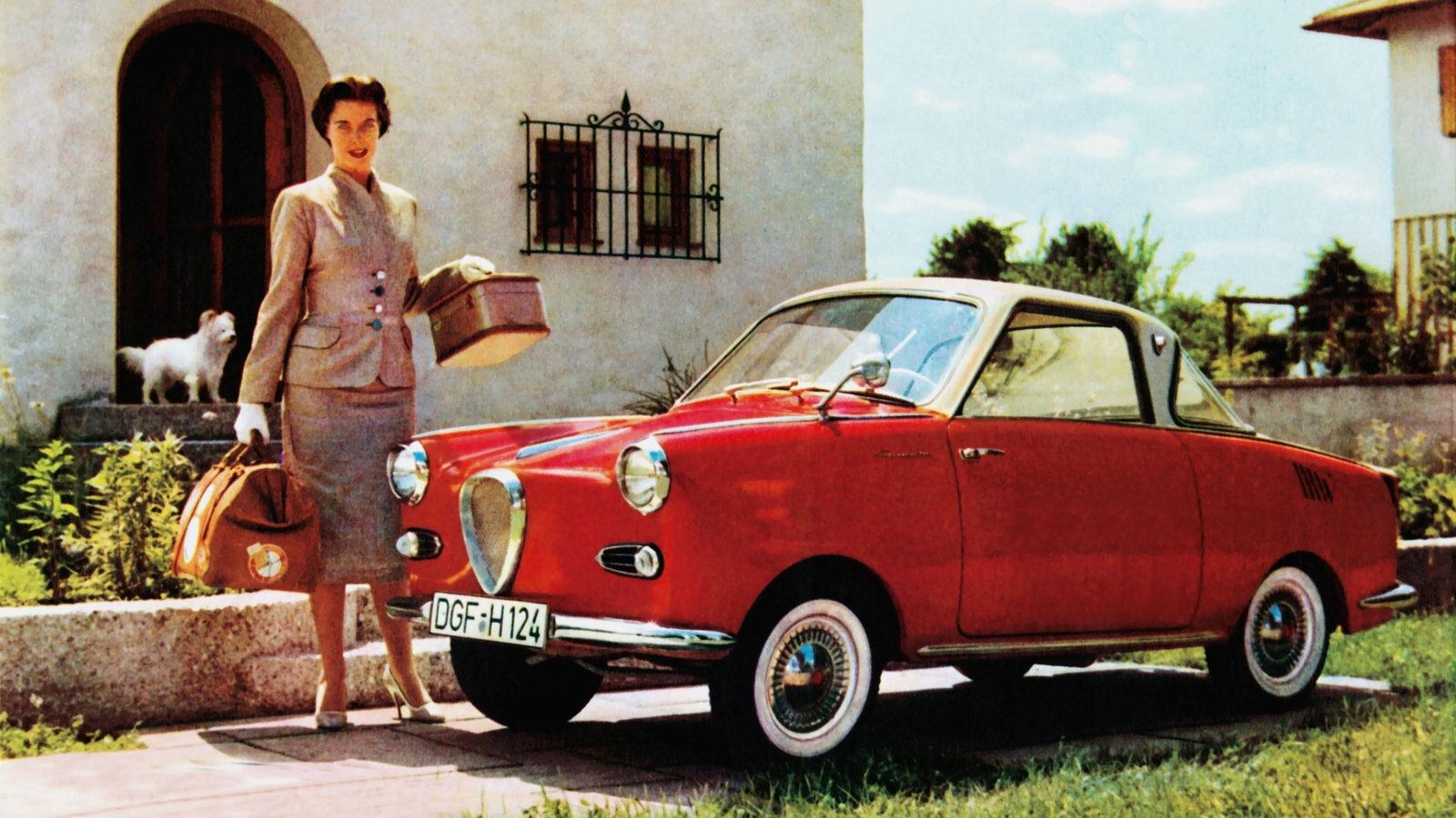 Der ikonische Volkswagen Käfer von 1959, ein Symbol für Mobilität und Wirtschaftswunder in Deutschland