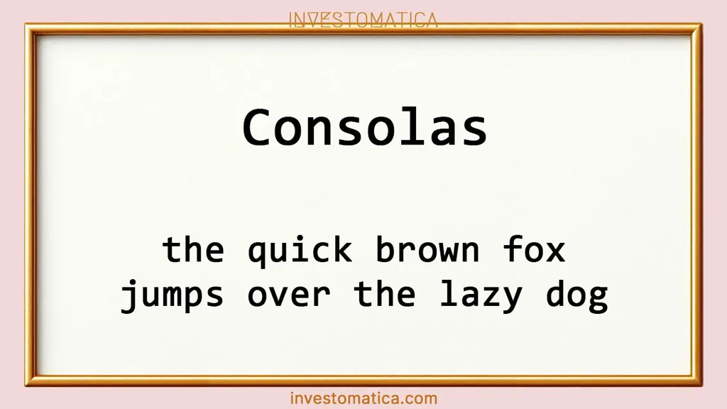 Vorschau der Schriftart Consolas