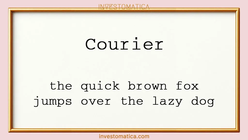 Vorschau der Schriftart Courier