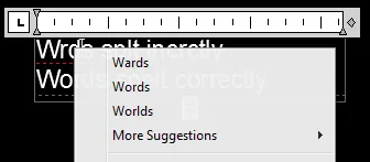 Vorschläge zur Rechtschreibkorrektur
