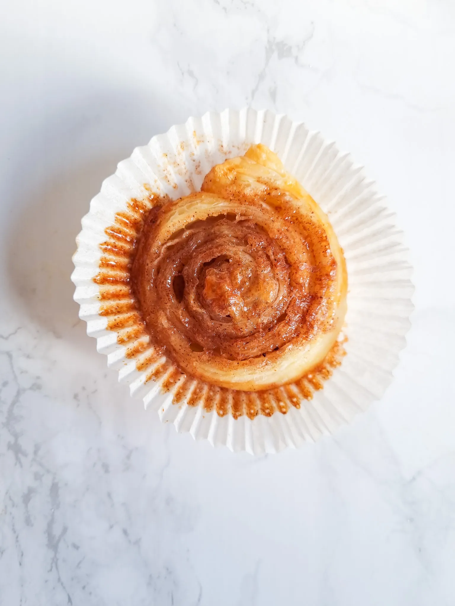 Zimtschnecke mit Blätterteig