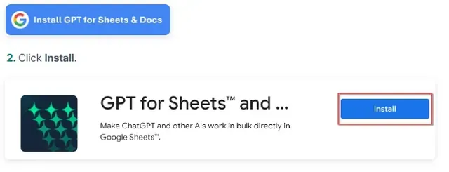 ChatGPT für Sheets & Docs