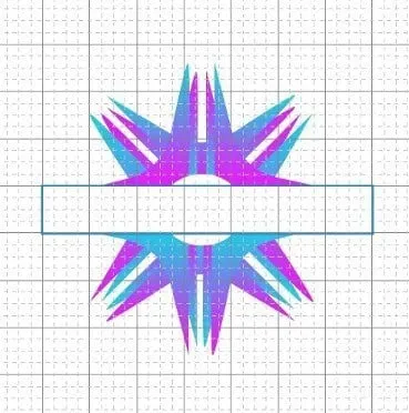 Rechteck für Text zentriert