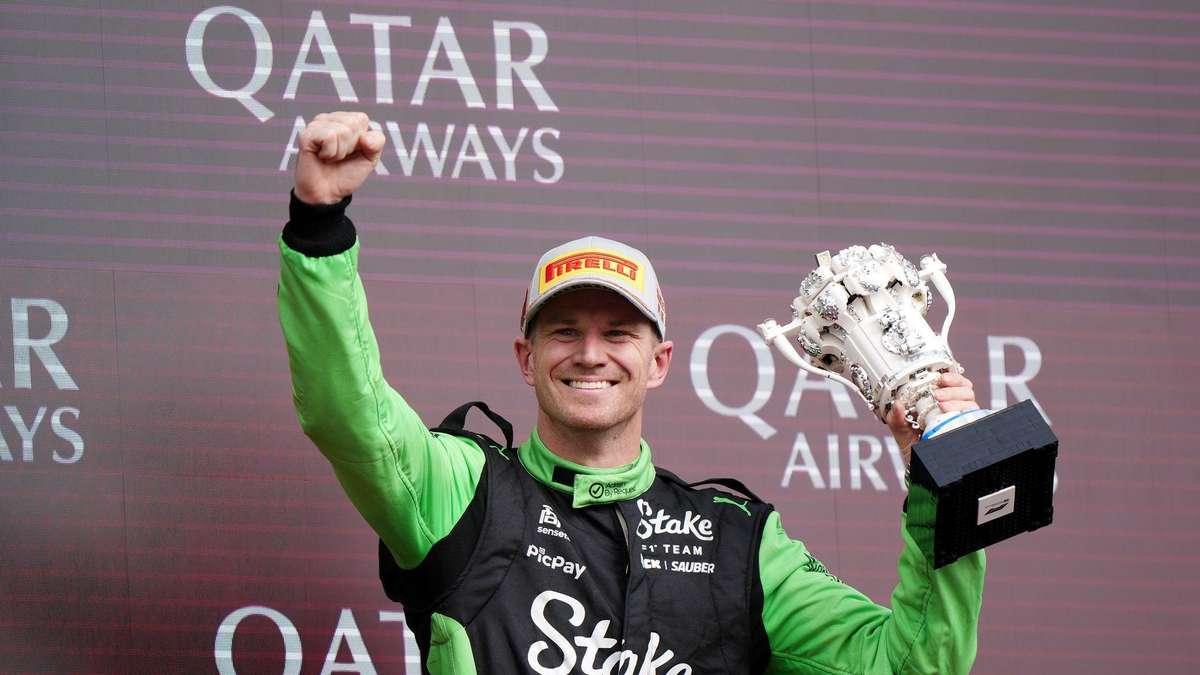 Sebastian Vettel feiert seinen ersten Formel-1-Sieg beim Großen Preis von Italien 2008